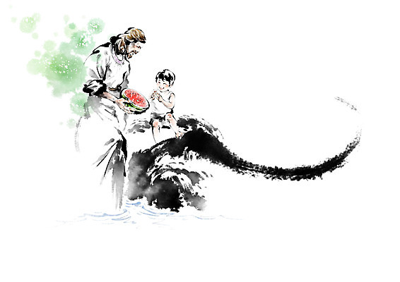 PSD 남자 기독교 종교 어린이 일러스트 캘리그라피 붓터치 여름음식 수박 함께함 들기 사람 소년 성인 두명 빨간색 물 여름 계곡 캠핑 천주교 바위 물가 예수 개울 번짐 신앙생활 남자만 성경캠프 제철과일 국내일러스트 자연요소 계절 음식 컬러 컨셉 과일 모션 레저 풍경 강 돌_바위 신_종교 제철 파일형식 효과 여름_계절