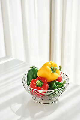 포토 JPG 접시 음식 식재료 재료 피망 파프리카 실내 요리 사람없음 주방 국내포토 식기 채소 내부 파일형식