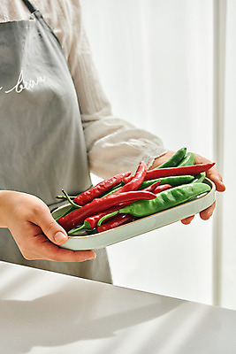 포토 JPG 접시 손 여자 40대 중년 식재료 재료 고추 실내 요리 한명 들기 상반신 옆모습 주방 앞치마 한국인 중년여자한명만 국내포토 1 식기 뷰포인트 채소 모션 사람 동양인 성인 내부 신체부위 여자한명만 중년여자만 파일형식