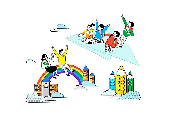 구름 학생 여자 교육 남자 초등학생 어린이 무지개 일러스트 학교 비행기 사람 앉기 소녀 소년 여러명 성인 연필 스쿨라이프 손들기 교사 만세 종이비행기 즐거움 에듀 에듀케이션 스쿨팩 국내일러스트 AI파일 자연요소 직업 라이프스타일 감정 다수 항공교통 모션 학용품 대중교통 필기구 종이접기 파일형식 벡터