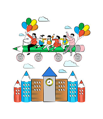 학생 여자 교육 남자 초등학생 어린이 일러스트 학교 하늘 들기 사람 손짓 소녀 소년 여러명 성인 연필 스쿨라이프 자전거 교사 만세 비행 즐거움 풍선 에듀 에듀케이션 스쿨팩 국내일러스트 AI파일 직업 라이프스타일 감정 다수 모션 학용품 필기구 바이크 파일형식 벡터