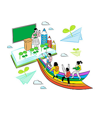 학생 여자 교육 남자 초등학생 어린이 무지개 일러스트 학교 사람 소녀 소년 여러명 성인 연필 스쿨라이프 손들기 새싹 교사 칠판 만세 인사 종이비행기 즐거움 등교 교탁 에듀 에듀케이션 스쿨팩 국내일러스트 AI파일 자연요소 식물 직업 라이프스타일 감정 다수 모션 학용품 필기구 예절 등하교 종이접기 파일형식 벡터