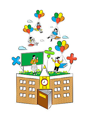 학생 여자 교육 남자 초등학생 어린이 일러스트 학교 서기 사람 앉기 소녀 소년 여러명 성인 책 연필 스쿨라이프 손들기 교사 칠판 비행 인사 즐거움 등교 풍선 수학기호 나누기 곱셈 에듀 에듀케이션 스쿨팩 국내일러스트 AI파일 직업 라이프스타일 기호 감정 다수 모션 학용품 필기구 예절 수학 등하교 파일형식 벡터