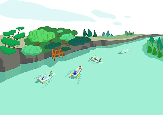 전신 PSD 나무 여자 남자 바다 일러스트 가족 휴가 여러명 성인 해변 여름 파란색 여름휴가 바캉스 즐거움 카약 국내일러스트 식물 계절 감정 컬러 다수 관계 사람 수상스포츠 파일형식 여름_계절