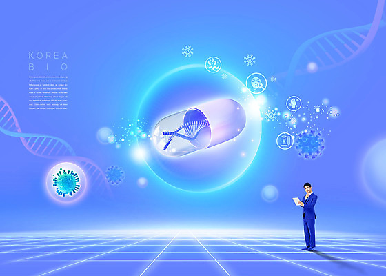 PSD 편집이미지 응시 남자 한명 들기 사람 정장 20대 성인 파란색 알약 한국인 바이러스 DNA 고민 바이오 백신 성인남자한명만 이미지편집 1 시선 옷 감정 컬러 의학 모션 동양인 청년 약 생명공학 남자한명만 성인남자만 파일형식