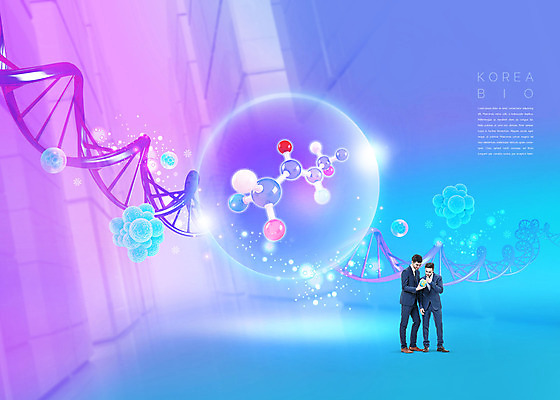 PSD 서양인 외국인 편집이미지 남자 들기 사람 정장 20대 성인 두명 파란색 알약 보라색 물방울 바이러스 DNA 고민 바이오 백신 분자구조 성인남자만 이미지편집 옷 감정 컬러 의학 모션 인종 청년 약 생명공학 남자만 성인만 파일형식