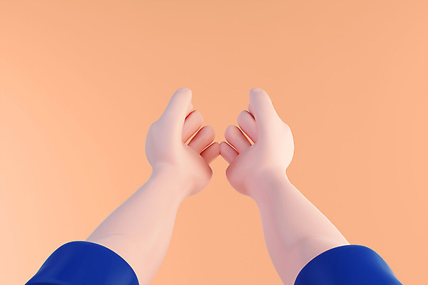 PSD 편집 편집이미지 손 손짓 신체부위 3D소스 3D 주황색 디지털합성 오브젝트 손모으기 편집소스 편집3D 컬러 모션 사람 파일형식