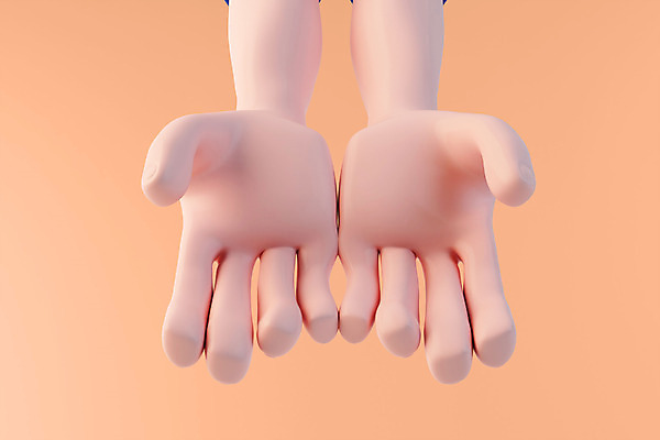 PSD 편집 편집이미지 손 손바닥 손짓 신체부위 3D소스 3D 주황색 손내밀기 디지털합성 오브젝트 편집소스 편집3D 컬러 모션 사람 파일형식