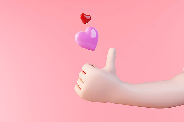 PSD 편집 편집이미지 손 분홍색 사랑 손짓 신체부위 3D소스 3D 엄지손가락 하트 마음 최고 디지털합성 오브젝트 손하트 편집소스 편집3D 모양 감정 컬러 손가락 모션 사람 파일형식