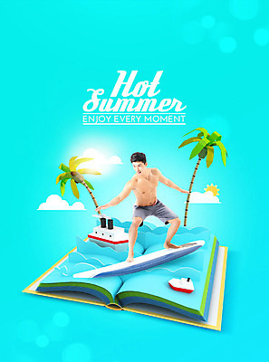 PSD 편집이미지 남자 수영복 한명 사람 성인 책 여름 30대 파란색 여름휴가 바캉스 야자수 한국인 서핑보드 서핑 민트색 성인남자한명만 이미지편집 나무 1 옷 계절 컬러 휴가 동양인 장년 수상스포츠 보드_스포츠 남자한명만 성인남자만 파일형식 여름_계절