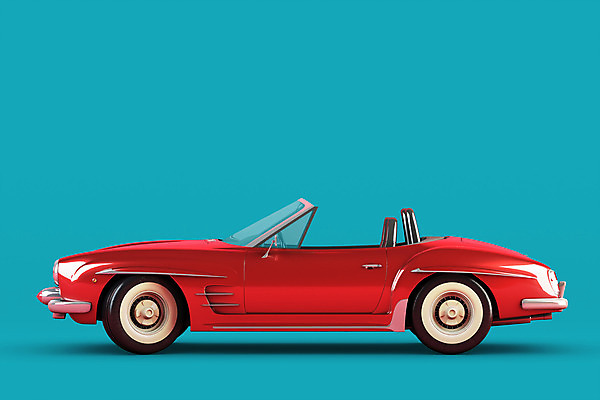 PSD 편집이미지 자동차 사람없음 한개 3D소스 3D 빈티지 입체 디지털합성 오브젝트 복고 파란배경 편집소스 뉴트로 편집3D 1 육상교통 백그라운드 컨셉 파란색 파일형식