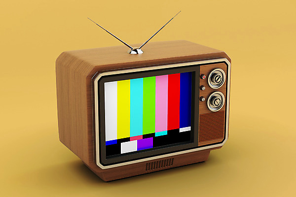 PSD 편집이미지 사람없음 한개 3D소스 3D 모니터 텔레비전 빈티지 입체 디지털합성 오브젝트 복고 노란배경 편집소스 뉴트로 편집3D 1 백그라운드 컨셉 전자제품 컴퓨터 노란색 파일형식