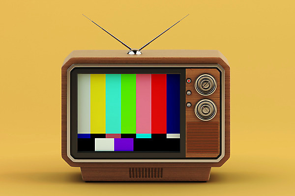 PSD 편집이미지 사람없음 한개 3D소스 3D 모니터 텔레비전 빈티지 입체 디지털합성 오브젝트 복고 노란배경 편집소스 뉴트로 편집3D 1 백그라운드 컨셉 전자제품 컴퓨터 노란색 파일형식