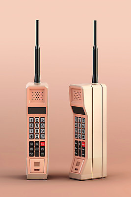 PSD 편집이미지 사람없음 3D소스 3D 두개 빈티지 전화기 입체 디지털합성 오브젝트 복고 통화 편집소스 분홍색배경 뉴트로 편집3D 분홍색 백그라운드 컨셉 2 모션 파일형식