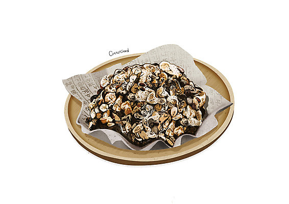 PSD 일러스트 사람없음 한의학 한약재 흰색 나무접시 목화씨 디테일 국내일러스트 접시 컬러 의학 약재 파일형식