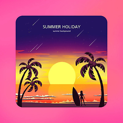 전신 PSD 여자 실루엣 바다 일러스트 한명 여름휴가 바캉스 야자수 노을 서핑보드 서핑 유성 여자한명만 여름배경 국내일러스트 자연요소 나무 1 백그라운드 휴가 촬영기법 사람 수상스포츠 보드_스포츠 여자만 파일형식 여름_계절