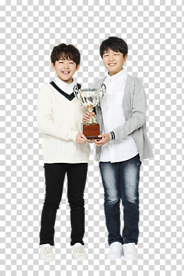 전신 편집 편집이미지 학생 응시 교육 남자 어린이라이프 초등학생 어린이 학교 모션 서기 미소 들기 누끼 사람 소년 두명 앞모습 10대 친구 한국인 트로피 학원 PNG 소년만 편집소스 라이프스타일 시선 뷰포인트 관계 청소년 표정 동양인 상_우승 남자만 어린이만 파일형식