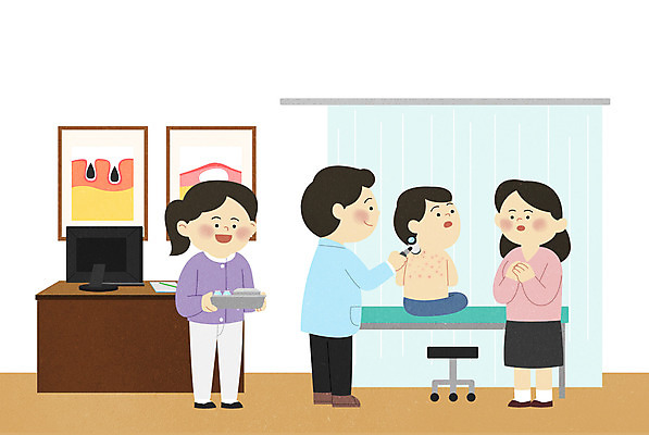 PSD 여자 남자 어린이 일러스트 병원 서기 사람 앉기 소년 여러명 성인 간호사 의사 등 소아과 아토피 피부과 피부과의사 어린이병원 국내일러스트 다수 의학 모션 신체부위 의료진 질병 파일형식