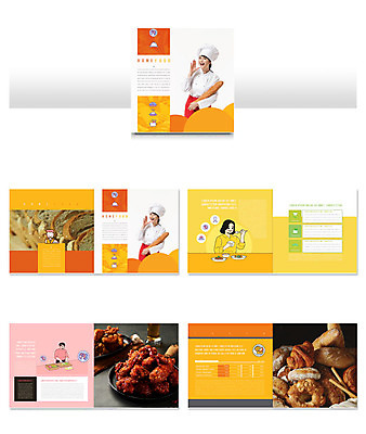 템플릿 여자 남자 ZIP 음식 빵 리플렛 들기 사람 팜플렛 성인 30대 노란색 요리사 외침 한국인 바게트 집밥 성인만 인디자인 INDD 이미지템플릿 직업 컬러 모션 동양인 장년 소리 파일형식