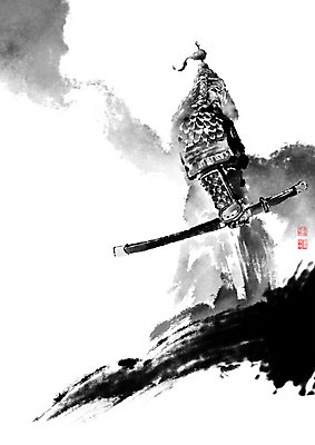 PSD 남자 일러스트 캘리그라피 붓터치 한명 사람 성인 칼 언덕 번짐 장군 갑옷 충성 이순신 충무공 성인남자한명만 충성충 칼자루 국내일러스트 투구모자 직업 1 한자 보호장비 남자한명만 성인남자만 파일형식 효과