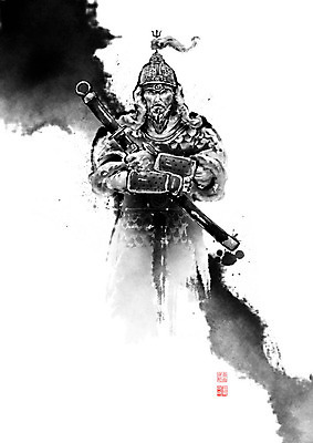 PSD 남자 일러스트 캘리그라피 붓터치 흑백 한명 들기 사람 성인 칼 번짐 장군 갑옷 충성 이순신 충무공 성인남자한명만 충성충 칼자루 국내일러스트 투구모자 직업 1 모션 촬영기법 한자 보호장비 남자한명만 성인남자만 파일형식 효과