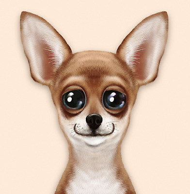PSD 동물 한마리 반려견 일러스트 사람없음 반려동물 귀여움 개 강아지 소형견 치와와 반려 살구색 증명사진 국내일러스트 1 컬러 컨셉 포유류 파일형식
