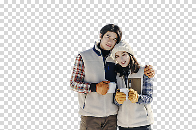 편집이미지 커플 응시 계절 여자 남자 행복 음료 겨울 안기 사랑 미소 들기 누끼 사람 상반신 20대 성인 두명 앞모습 30대 청춘 한국인 머그컵 차 PNG 성인만 편집소스 시선 감정 뷰포인트 컨셉 관계 모션 표정 동양인 청년 컵 장년 파일형식