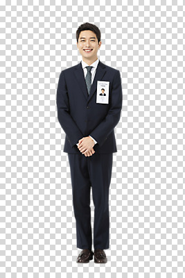 전신 편집이미지 응시 남자 비즈니스 한명 서기 미소 누끼 사람 20대 청년 성인 앞모습 한국인 구직 직장인 비즈니스맨 이름표 면접 손모으기 PNG 구인구직 재취업 성인남자한명만 편집소스 직업 1 시선 뷰포인트 컨셉 모션 표정 동양인 손짓 구인 남자한명만 성인남자만 파일형식