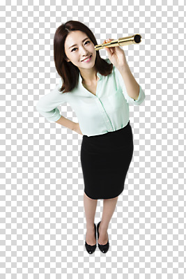 전신 편집이미지 여자 허리손 비즈니스 모션 한명 서기 웃음 들기 누끼 사람 정장 성인 앞모습 30대 하이앵글 망원경 한국인 관찰 비즈니스우먼 PNG 성인여자한명만 편집소스 1 옷 뷰포인트 포즈 표정 동양인 장년 직장인 여자한명만 성인여자만 파일형식