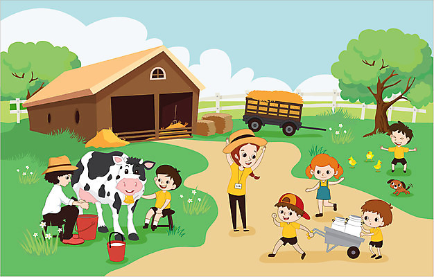 여자 남자 어린이 일러스트 병아리 들기 사람 소녀 소년 여러명 성인 농장 교사 수레 목장 체험학습 강아지 볏짚 농부 젖소 농장체험 목장체험 반려 우유통 국내일러스트 AI파일 직업 다수 농업 모션 조류 반려동물 카트 체험 소 개 짚 파일형식 벡터
