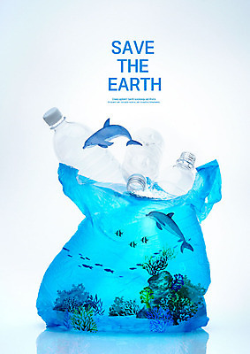 PSD 편집이미지 바다 비닐봉투 사람없음 파란색 자연보호 환경 그린캠페인 재활용 일회용 플라스틱 돌고래 친환경 페트병 에코라이프 비닐 이미지편집 라이프스타일 캠페인 컬러 포유류 자연 재질 봉투 수중동물 보호 에코 병_담는 파일형식