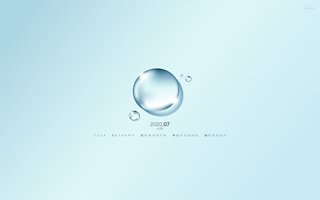 JPG 배경화면 월페이퍼 7월 바탕화면 날짜 파일형식