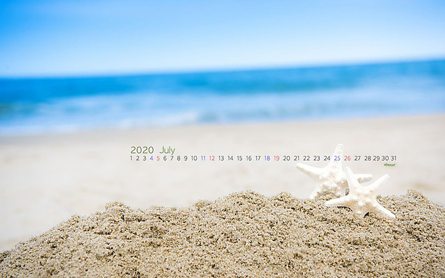 JPG 배경화면 월페이퍼 7월 바탕화면 날짜 파일형식