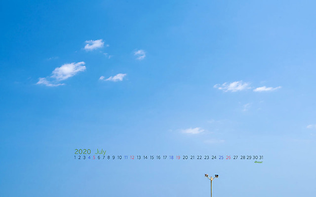 JPG 배경화면 월페이퍼 7월 바탕화면 날짜 파일형식