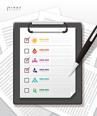 종이 일러스트 사람없음 그래픽 컬러풀 볼펜 인포그래픽 사회이슈 심플 서류판 델타변이바이러스 국내일러스트 AI파일 컬러 컨셉 펜 사무용품 바이러스 파일형식 벡터