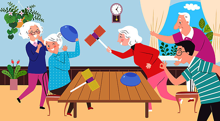 구름 여자 할아버지 노년 남자 화분 할머니 시계 의자 일러스트 장난 탁자 들기 사람 여러명 성인 교사 게임 바가지 노인유치원 행잉플랜트 국내일러스트 AI파일 자연요소 직업 교육 가구 다수 모션 놀이 파일형식 벡터