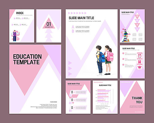 템플릿 학생 여자 교육 남자 교복 초등학생 어린이 분홍색 비즈니스 청소년 그래프 책가방 초등교육 사람 소녀 소년 여러명 책 세트 한국인 PPT 프레젠테이션 문서템플릿 등교 스쿨팩 9P 이미지템플릿 옷 컬러 다수 가방 동양인 등하교 파일형식
