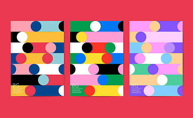 포스터 백그라운드 패턴 그래픽백그라운드 일러스트 사람없음 그래픽 세트 컬러풀 원형 복고 국내일러스트 AI파일 도형 컬러 무늬 파일형식 벡터