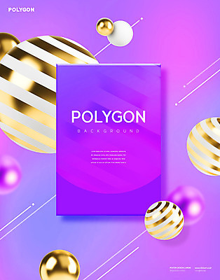 PSD 편집이미지 백그라운드 패턴 사람없음 보라색 금색 원형 폴리곤 이미지편집 도형 컬러 무늬 파일형식