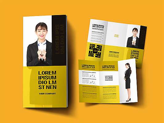 템플릿 표지디자인 북디자인 출판디자인 여자 표지 ZIP 내지 리플렛 북커버 비즈니스 3단접지 안내 들기 사람 팜플렛 20대 성인 세명 노란색 한국인 비즈니스우먼 합격 신입사원 사원증 채용 성인여자만 이미지템플릿 AI파일 컬러 모션 동양인 청년 직장인 여자만 성인만 파일형식 벡터