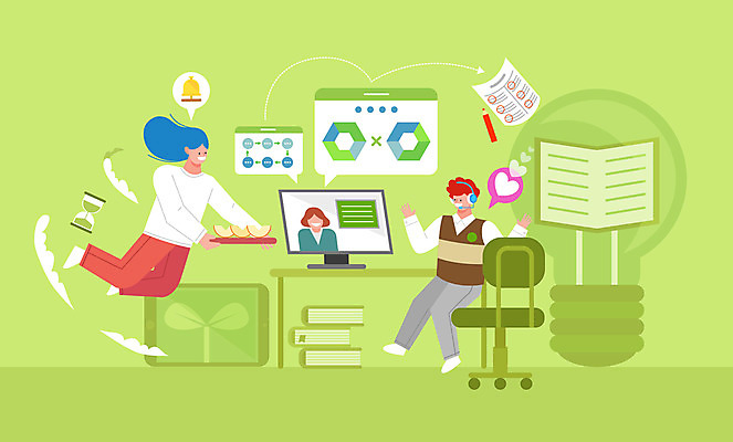 구름 학생 여자 남자 의자 일러스트 수업 모바일 디저트 들기 사람 성인 두명 책 초록색 컴퓨터 모니터 시험 책상 시험지 빨간펜 온라인강의 성인만 사회적거리두기 포스트코로나 온택트 랜선라이프 위드코로나 국내일러스트 AI파일 자연요소 라이프스타일 교육 음식 캠페인 컬러 가구 모션 전자제품 펜 강의 사회이슈 파일형식 벡터 코로나바이러스 언택트