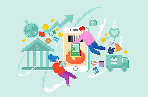 구름 옷 여자 남자 화살표 지폐 일러스트 모바일 자물쇠 사람 성인 두명 초록색 스마트폰 쇼핑백 동전 저금통 트럭 계산기 신용카드 지갑 장바구니 은행 쿠폰 바코드 스마트뱅킹 핀테크 성인만 스마트페이 포스트코로나 온택트 스토어 위드코로나 국내일러스트 AI파일 자연요소 컬러 돈 가방 자동차 문구용품 금융 핸드폰 스마트기기 쇼핑 바구니 장비 저축 사회이슈 스마트 결제 뱅킹 파일형식 벡터 코로나바이러스