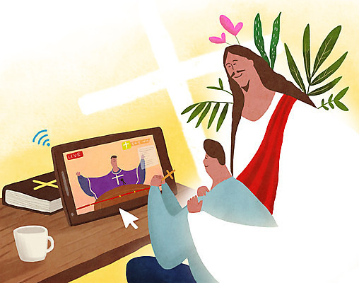 PSD 남자 기독교 종교 십자가 일러스트 포옹 모바일 들기 사람 성인 컵 세명 태블릿 교회 성경 기도 풀 예수 목사 책상 예배 와이파이 방송 커서 온라인 동영상 성인남자만 온택트 국내일러스트 식물 식기 가구 종교용품 종교건축 안기 모션 건물 전자제품 스마트기기 신_종교 성직자 무선인터넷 남자만 성인만 파일형식