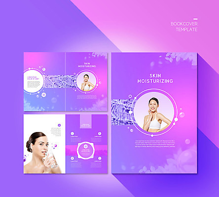 PSD 서양인 외국인 템플릿 표지디자인 북디자인 출판디자인 여자 표지 ZIP 내지 리플렛 북커버 웃음 사람 팜플렛 20대 성인 세명 여름 뷰티 보라색 화장품 거울 한국인 물방울 수분 크림 스킨케어 마스크팩 성인여자만 이미지템플릿 계절 컬러 표정 동양인 인종 청년 팩 여자만 성인만 파일형식