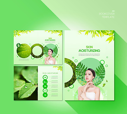 PSD 템플릿 표지디자인 북디자인 출판디자인 여자 표지 ZIP 내지 리플렛 북커버 나뭇잎 사람 손짓 팜플렛 20대 성인 두명 초록색 여름 뷰티 화장품 한국인 물방울 이슬 수분 스킨케어 의료성형뷰티 성인여자만 이미지템플릿 계절 컬러 잎 모션 동양인 청년 여자만 성인만 파일형식