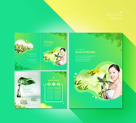 PSD 템플릿 표지디자인 북디자인 출판디자인 여자 표지 꽃 ZIP 내지 리플렛 북커버 나뭇잎 들기 사람 팜플렛 20대 성인 두명 초록색 여름 뷰티 화장품 한국인 수분 스킨케어 수분크림 의료성형뷰티 성인여자만 이미지템플릿 식물 계절 컬러 잎 모션 동양인 청년 여자만 성인만 파일형식