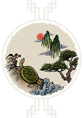 PSD 구름 문양 바다 일러스트 캘리그라피 붓터치 산 사람없음 물 강 태양 버섯 바위 소나무 거북이 한지 번짐 십장생 영지 자라 십장생도 국내일러스트 자연요소 나무 종이 파충류 돌_바위 민화 파일형식 효과