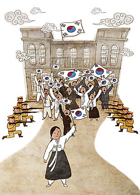 전신 PSD 여자 남자 일러스트 한국 여러명 건물 만세 총 역사 태극기 삼일절 광복절 시위 광복 독립 독립운동 독립운동가 유관순 일본군 일본순사 일제강점기 국내일러스트 건축물 아시아 무기 다수 모션 사람 공휴일 국기 국경일 파일형식