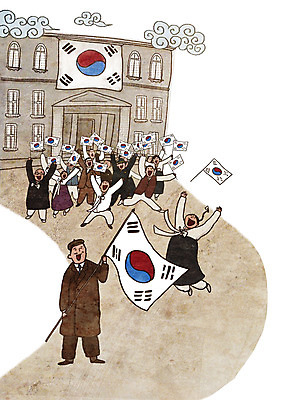 전신 PSD 여자 남자 일러스트 한국 여러명 건물 기쁨 만세 총 축하 역사 태극기 삼일절 광복절 시위 광복 독립 독립운동 독립운동가 일본군 일본순사 일제강점기 국내일러스트 건축물 감정 아시아 무기 다수 컨셉 모션 사람 공휴일 국기 국경일 파일형식