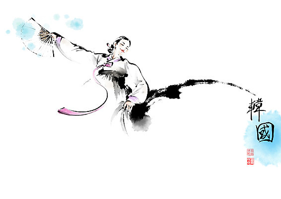 PSD 한국전통 전통 여자 일러스트 캘리그라피 붓터치 한명 성인 도장 한자 춤 부채 한복 동양화 전통무용 저고리 번짐 낙관 부채춤 성인여자한명만 국내일러스트 문자 1 문화예술 한국 미술 사람 전통의상 전통공연 여자한명만 성인여자만 파일형식 효과